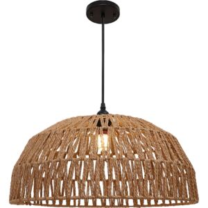 انارة معلقة خيزران 2 متر E27x1L قطر 65 سم