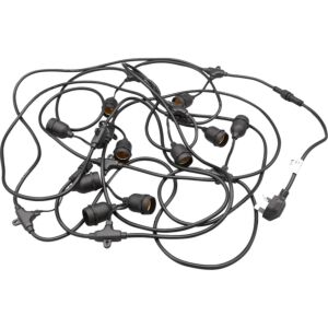 سلك هولدر عقود 100 متر قاعدة E27 - اسود