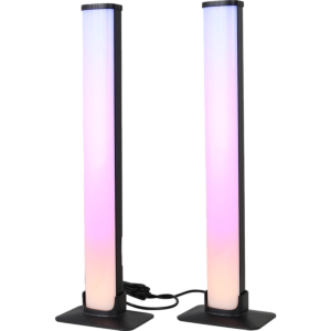 مصباح طاولة مزدوج - اسود