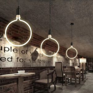 لمبة ديكورية لون الانارة أصفر 7 واط دائري