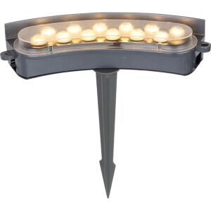 كشاف حديقة غرس انارة اصفر 12 واط - رمادي