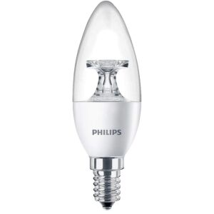 لمبة كاندل - بلح لون الانارة اصفر غطاء شفاف - فليبس