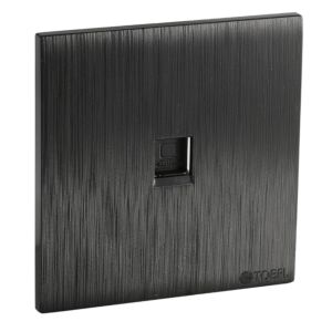 فيش كمبيوتر توفل - اسود بيانو بلاتيني