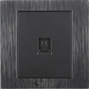 فيش ليفاري منفذ كمبيوتر مفرد لون رمادي جرافيت توفل