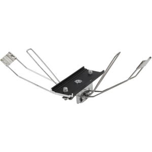 سوستة تثبيت رايل مسطرة دفن - أسود وفضي