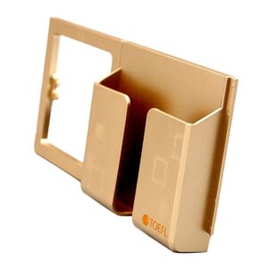 حامل جوال على الفريم توفل - ذهبي