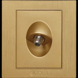 فيش منفذ دش مفرد لون ذهبي قولد توفل