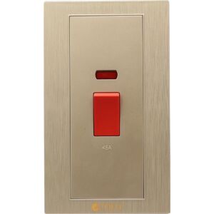 مفتاح مكيف مستطيل 45 امبير من توفل - احمر وذهبي