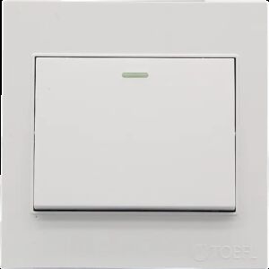 مفتاح تولين مفرد لون ابيض سادة توفل