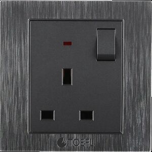 فيش نوفا ثلاثي مع مفتاح لون رمادي جرافيت توفل