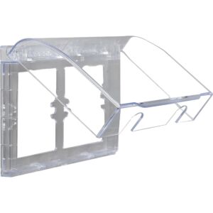 غطاء فيش بارز خارجي مستطيل مجوز - شفاف