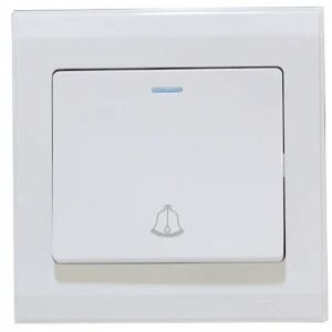 مفتاح جرس من توفل - أبيض