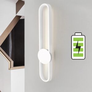 ابليك جداري مودرن بالبطارية - ابيض