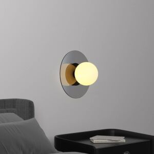 إبليك جداري مودرن مفرد - أسود و رمادي