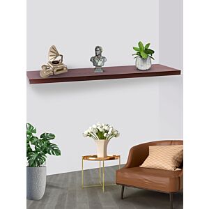 رف حائط مصنوع من الخشب بني فاتح 120  سم يسورا