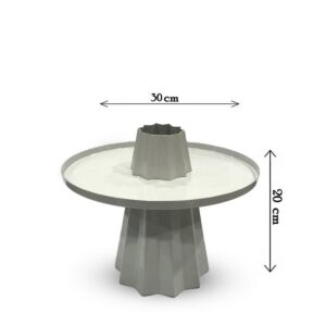 طبق تقديم بقاعدة  - اليجانس ابيض