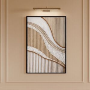 لوحة وديكور جداري ثلاثي الأبعاد بروناي - بيج