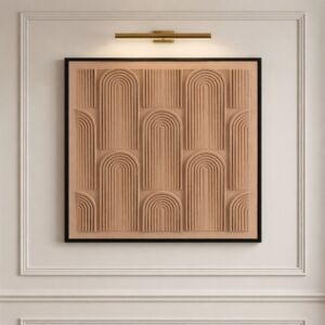 لوحة وديكور جداري ثلاثي الأبعاد هارموني - بني