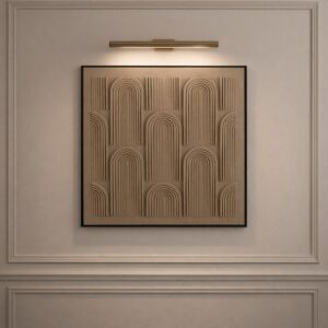 لوحة وديكور جداري ثلاثي الأبعاد هارموني - بيج غامق