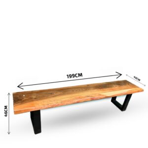 بنش خشب مانجو اندستيريل - خشبي