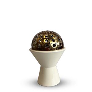 مبخرة رتان كاب - أبيض