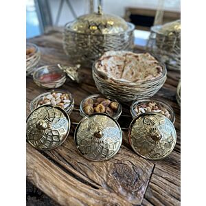 طقم تقديم نيست كميج 3 زبديات -ذهبي