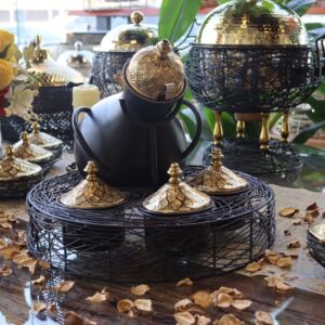 طقم جرة تقديم فول نيست 5 قطع - أسود