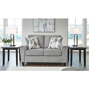 كنبة ثنائية ليشان - رمادي واسود