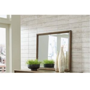 مرآة طاولة تزيين روهاو - بني