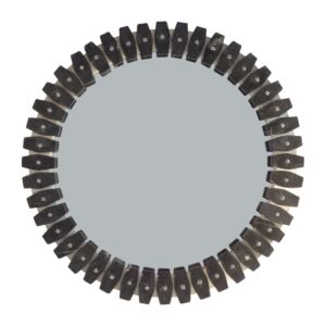 مرآة حائط دائرية كومار - اسود