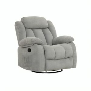 كرسي استرخاء هزاز ودوار لينا - رمادي