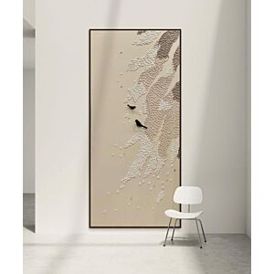 لوحة جبسية مقاس 100x200 سم ايلا - برواز أسود