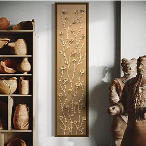 لوحة جبسية مقاس 40x220 سم رايا - برواز شامبين