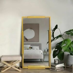 مرآة حائط بلينك 100X60 سم - ذهبي