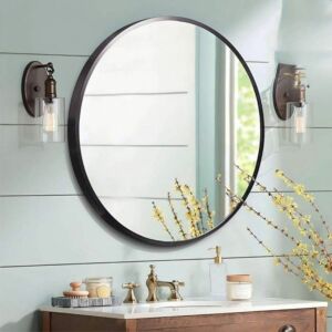 مرآه جدارية ميلو 40×40 سم - اسود