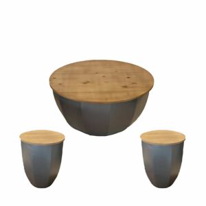 طقم طاولة قهوة وطاولات جانبية سكالا