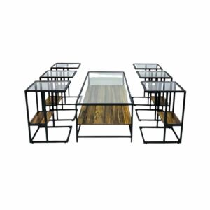 طقم طاولة قهوة وطاولات جانبية 7 قطع شينول