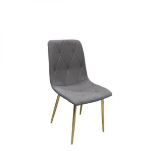 كرسي طعام قماش - رمادي