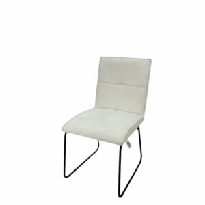 كرسي طعام روبين - ابيض وأسود