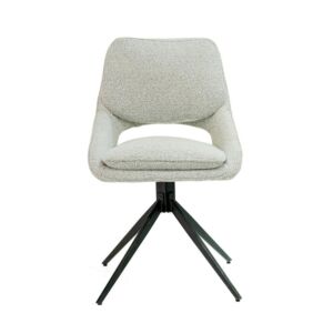 كرسي طاولة طعام بوكليه بينكول - رمادي فاتح