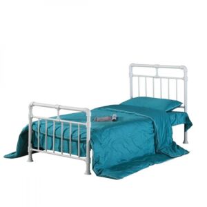 سرير مفرد بامبو ابيض