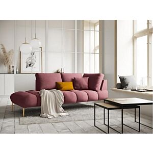 اريكة استرخاء ديلورا - 3 مقاعد - وردي