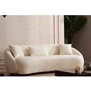 كنبة فيدات - مقعدين - أبيض