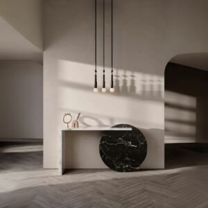 كونسول ماليرز رخام تركي - ابيض واسود