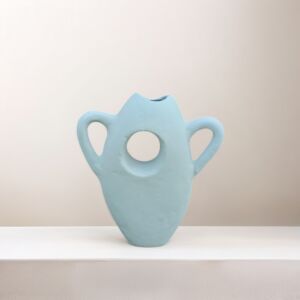 مزهرية ميتشا - ابيض