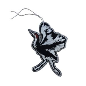 ديكور زينة مطرز بنقشة بجعة - متعدد الالوان