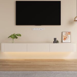حامل تلفزيون جداري ماردينا - 200 سم - كريمي