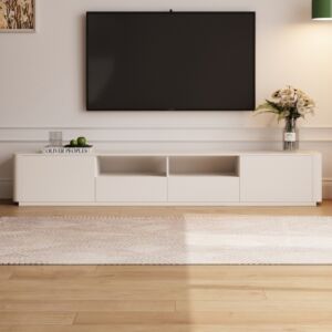 طاولة تلفزيون بينار 220 سم - كريمي