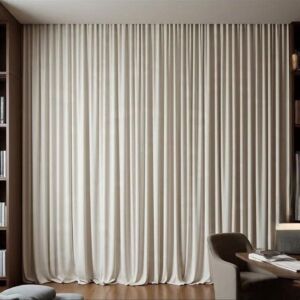 ستائر ويفي خط واحد بلاك اوت - 350x300 سم - اوف وايت