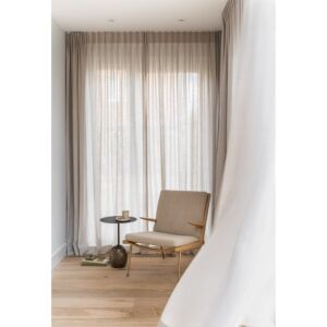 ستائر ويفي خط واحد شيفون - 300x300 سم - بيج